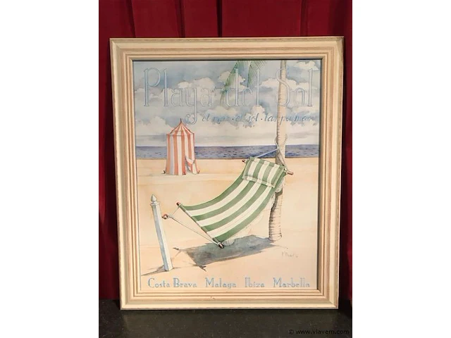Kader strand h:57cmx48cm - afbeelding 1 van  2