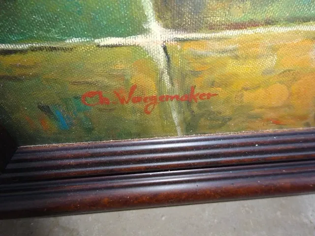 Kader vrouw+haan 105x70 - afbeelding 2 van  3
