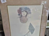 Kader werk achter glas 79x94cm - afbeelding 1 van  4