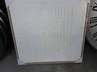 Kader wit met hout - afbeelding 1 van  1