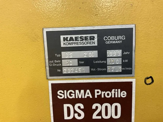 Kaeser ds200 luchtcompressor - afbeelding 7 van  7