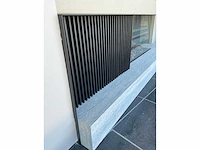 Kal-fire gi110/55cr gaskachel met siersteen en design achterwand en zijkant die doorloopt - afbeelding 8 van  9