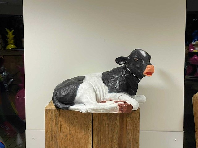 Kalf liggend h50cm x l90cm zwart/wit - afbeelding 2 van  2