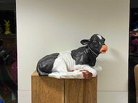 Kalf liggend h50cm x l90cm zwart/wit - afbeelding 2 van  2