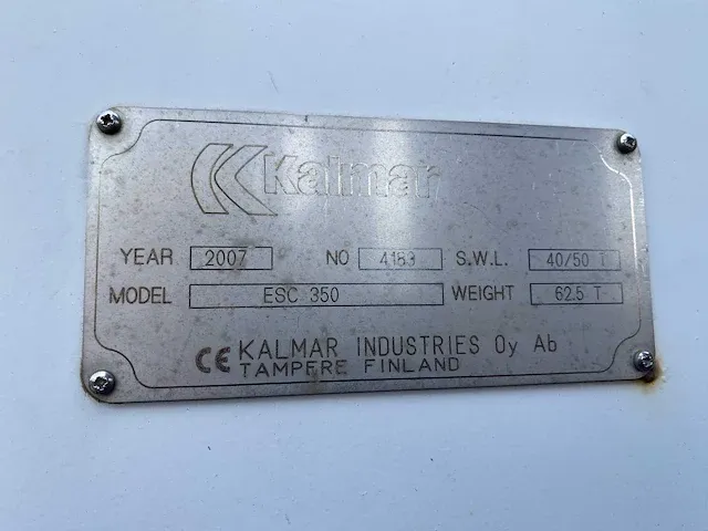 Kalmar - esc350 - straddle carrier - 2007 - afbeelding 3 van  28