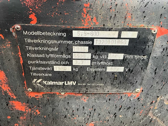 Kalmar vorkheftruck 5000kg - afbeelding 2 van  34