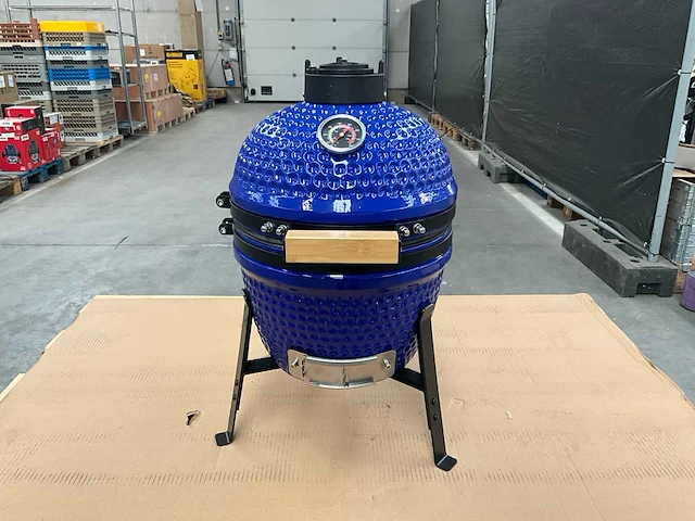 Kamado grill ( 13 inch ) - blauw - afbeelding 1 van  5
