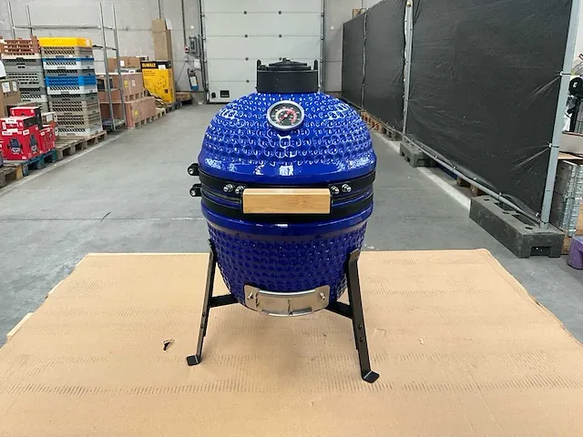 Kamado grill ( 13 inch ) - blauw - afbeelding 1 van  5