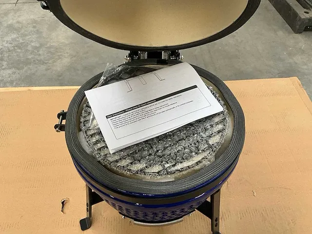 Kamado grill ( 13 inch ) - blauw - afbeelding 4 van  5