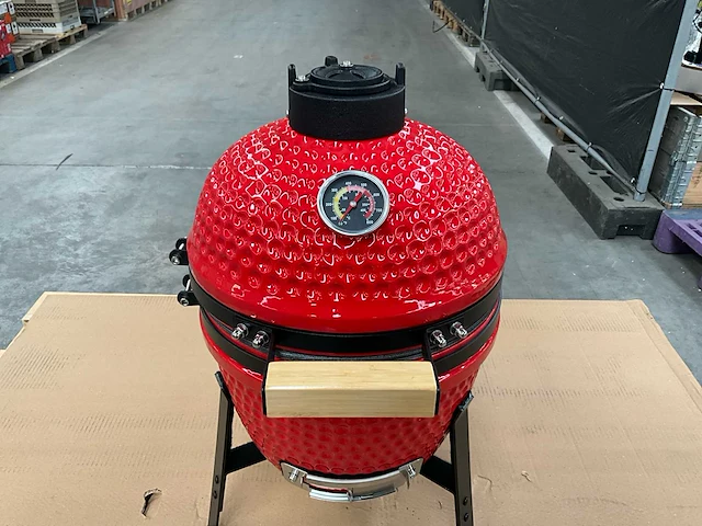 Kamado grill ( 13 inch ) - rood - afbeelding 2 van  5