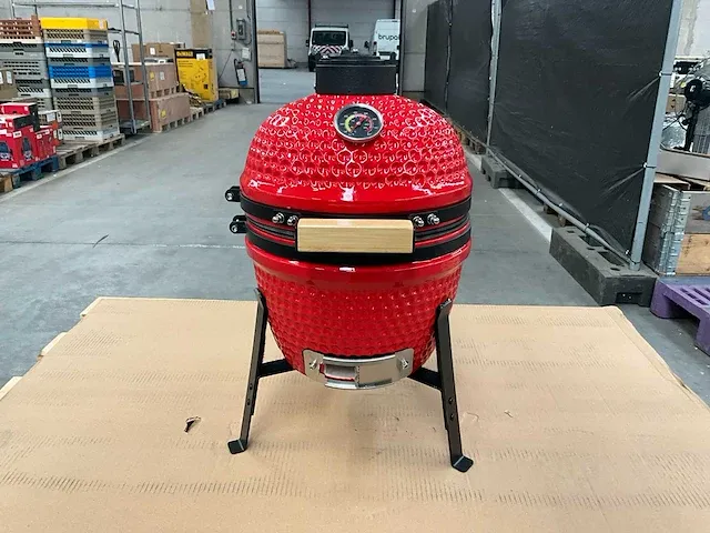 Kamado grill ( 13 inch ) - rood - afbeelding 1 van  5