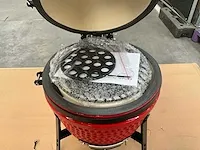 Kamado grill ( 13 inch ) - rood - afbeelding 4 van  5