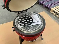 Kamado grill ( 13 inch ) - rood - afbeelding 4 van  5