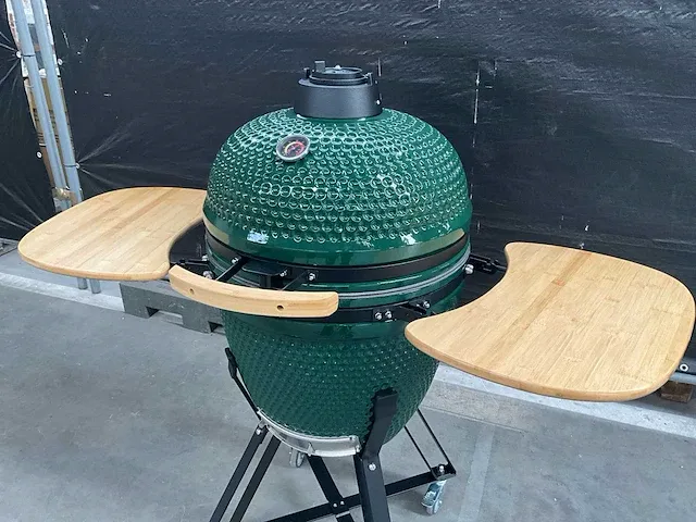 Kamado grill ( 21 inch ) - groen - afbeelding 2 van  6