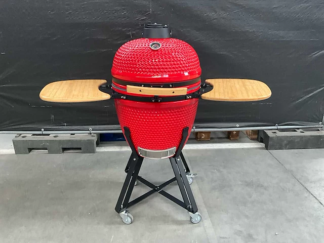 Kamado grill ( 21 inch ) - rood - afbeelding 1 van  6