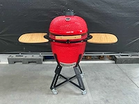 Kamado grill ( 21 inch ) - rood - afbeelding 1 van  6