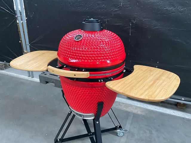 Kamado grill ( 21 inch ) - rood - afbeelding 2 van  6