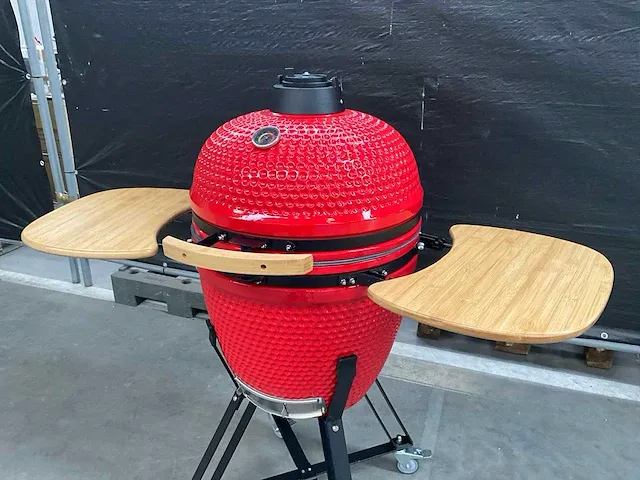 Kamado grill ( 21 inch ) - rood - afbeelding 2 van  6