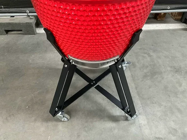 Kamado grill ( 21 inch ) - rood - afbeelding 4 van  6