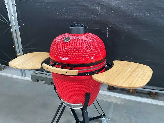Kamado grill ( 21 inch ) - rood - afbeelding 2 van  6