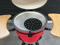 Kamado grill ( 21 inch ) - rood - afbeelding 3 van  6