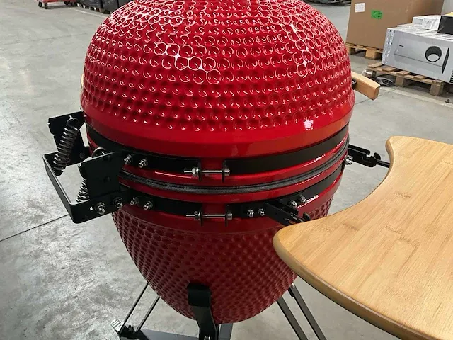 Kamado grill ( 21 inch ) - rood - afbeelding 5 van  6