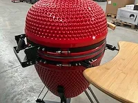 Kamado grill ( 21 inch ) - rood - afbeelding 5 van  6