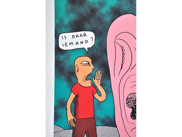 Kamagurka - is daar iemand? - zeefdruk - afbeelding 5 van  6