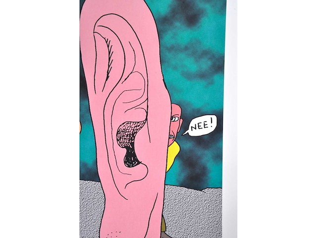 Kamagurka - is daar iemand? - zeefdruk - afbeelding 6 van  6