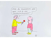 Kamagurka - spraaktechnologie - inkt en kleurstift op papier - ingelijst - afbeelding 1 van  5