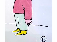 Kamagurka - spraaktechnologie - inkt en kleurstift op papier - ingelijst - afbeelding 5 van  5