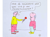 Kamagurka - spraaktechnologie - inkt en kleurstift op papier - ingelijst - afbeelding 1 van  5