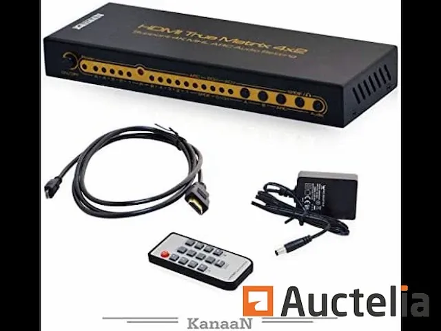 Kanaan hdmi 2.0 matrix ps5 switch splitter 1x2 |1x4 4k/1080p | ondersteunt ps5, notebook - afbeelding 7 van  7