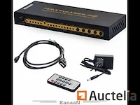 Kanaan hdmi 2.0 matrix ps5 switch splitter 1x2 |1x4 4k/1080p | ondersteunt ps5, notebook - afbeelding 7 van  7