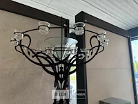 Kandelaar art deco ± h 185 ø 70 - afbeelding 6 van  9