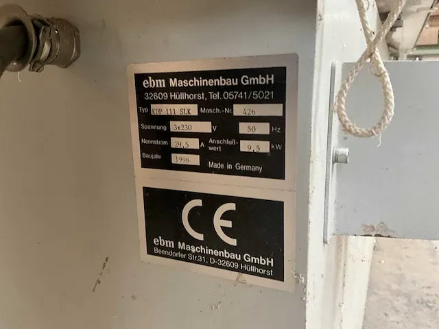 Kantaanlijmmachine/kantenverlijmer ebm kdp111slk - afbeelding 18 van  31