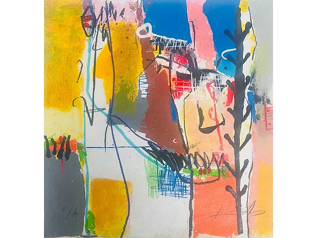 Kantcho kanev - kleurenzeefdruk - afbeelding 1 van  4