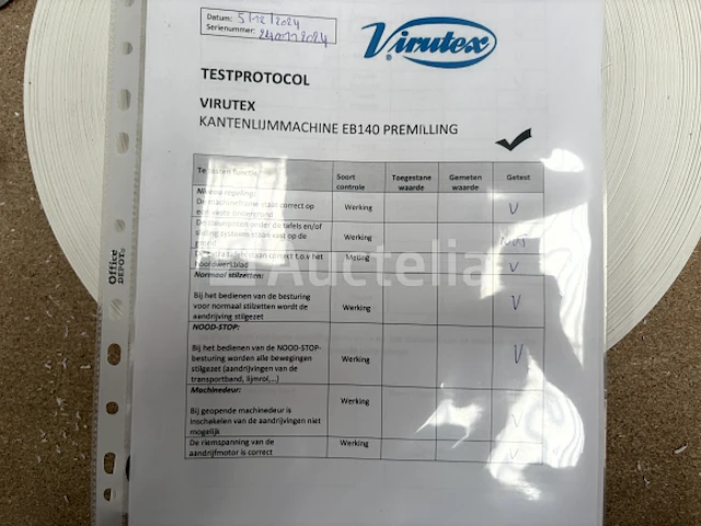 Kantenlijmmachine virutex eb 140 plc (2024) - afbeelding 13 van  25