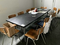 Kantinetafel+ 10 diverse stoelen - afbeelding 4 van  8
