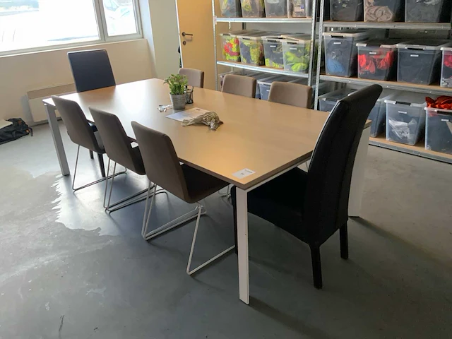 Kantinetafel met 8 stoelen - afbeelding 1 van  7