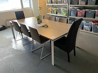 Kantinetafel met 8 stoelen - afbeelding 1 van  7