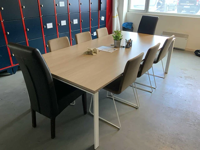 Kantinetafel met 8 stoelen - afbeelding 2 van  7