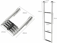 Kaolali telescopische ladder rvs - afbeelding 3 van  3