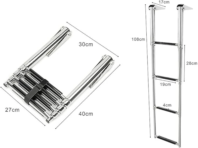 Kaolali telescopische ladder rvs - afbeelding 3 van  3