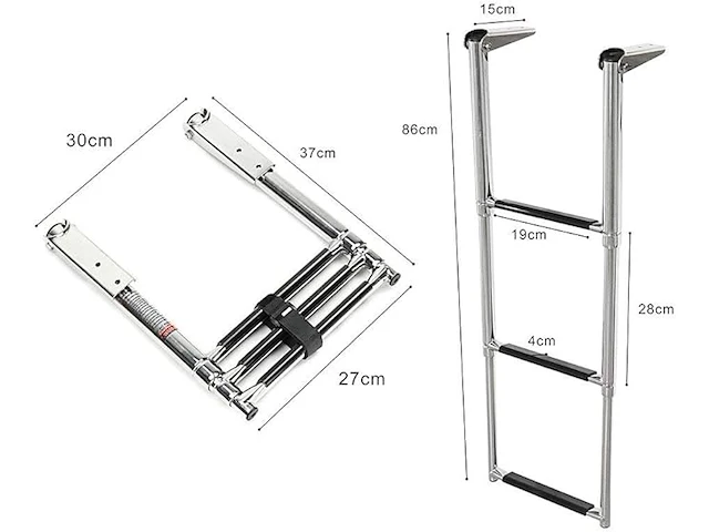Kaolali telescopische mariene bootladder - afbeelding 4 van  4