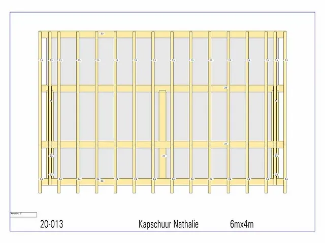 Kap-schuur/poolhouse (fijnspar) - afbeelding 3 van  22