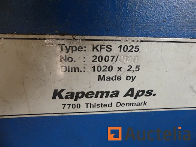 Kapema kfs 1025 handmatige vouwmachine - afbeelding 1 van  8
