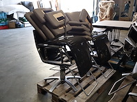 Kappersstoelen (x4) - afbeelding 1 van  4