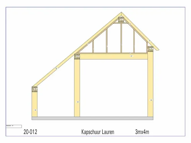 Kapschuur/poolhouse (fijnspar) - afbeelding 11 van  14