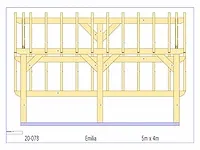 Kapschuur/poolhouse (fijnspar) - afbeelding 10 van  14